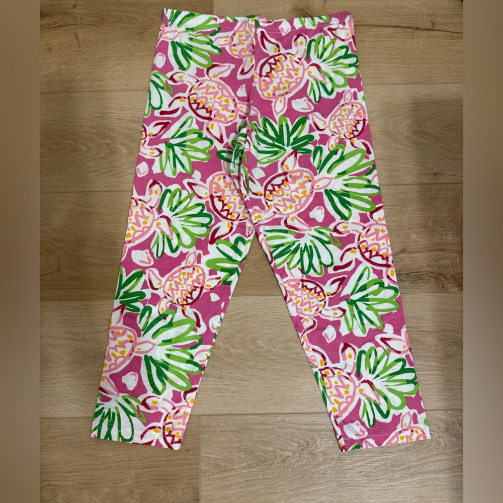 Vibrant Pink Patterned Leggings - image 1